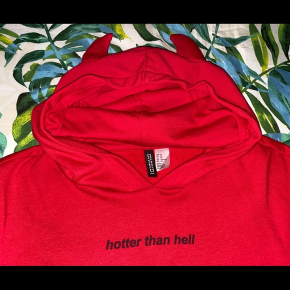 h&m hotter than hell hoodie
